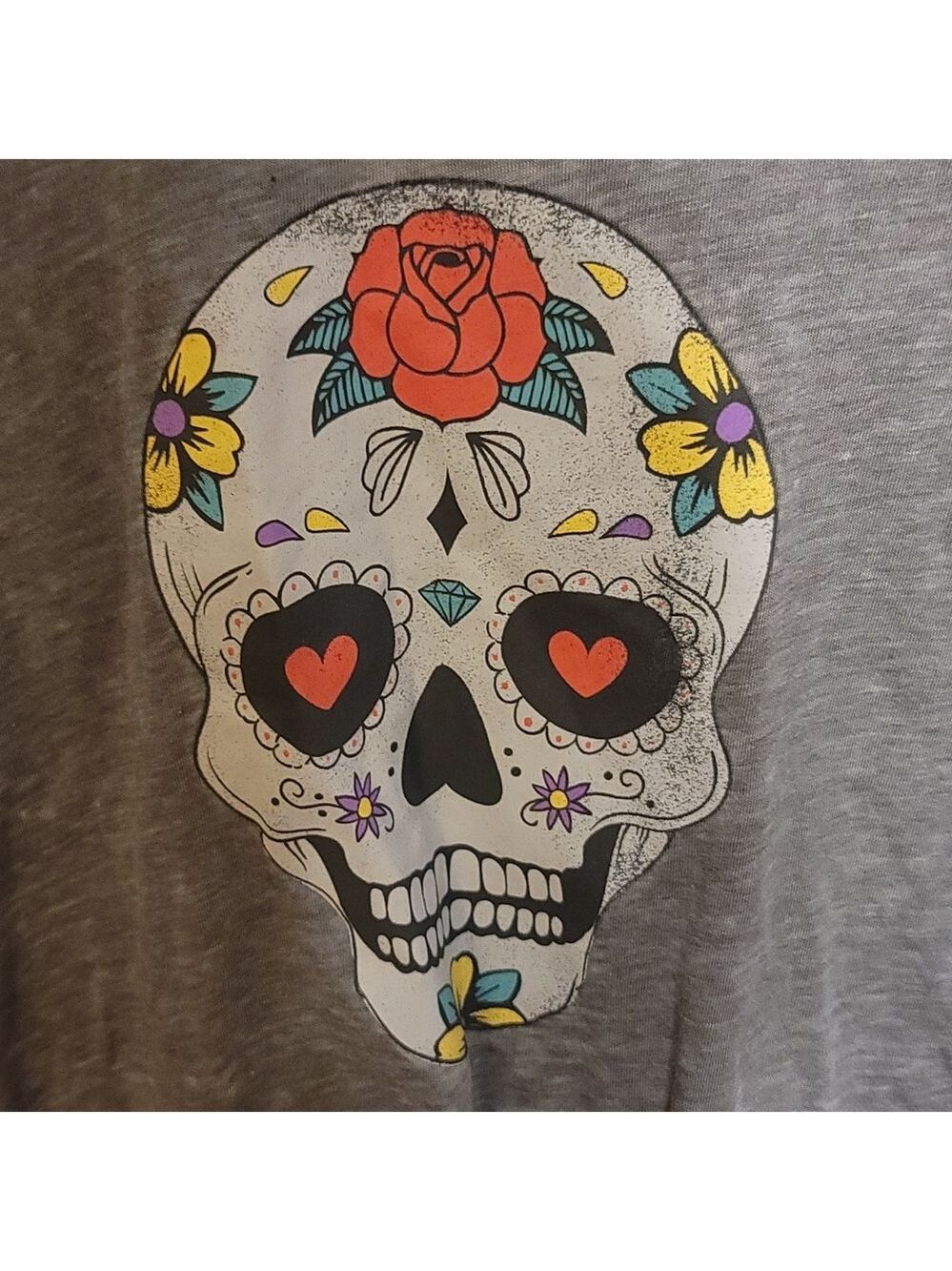 Hello Gorgeous skeleton skull tee shirt xs nwot - Picture 2 of 4